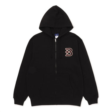 【+B】/ワッペン/ジップパーカー