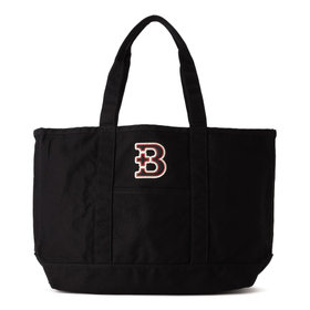【+B】/ワッペン/ビッグトート/ブラック