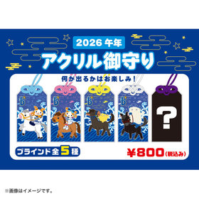 2026年午年マスコット/ブラインドアクリル御守り/DB.スターマン＆DB.キララ＆BART＆CHAPY