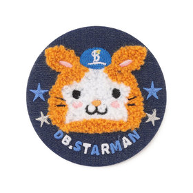 デニム刺繍缶バッジ/DB.スターマン