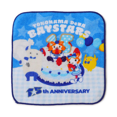 横浜DeNAベイスターズ 15th ANNIVERSARY/ハンドタオル/DB.スターマン＆DB.キララ＆BART＆CHAPY