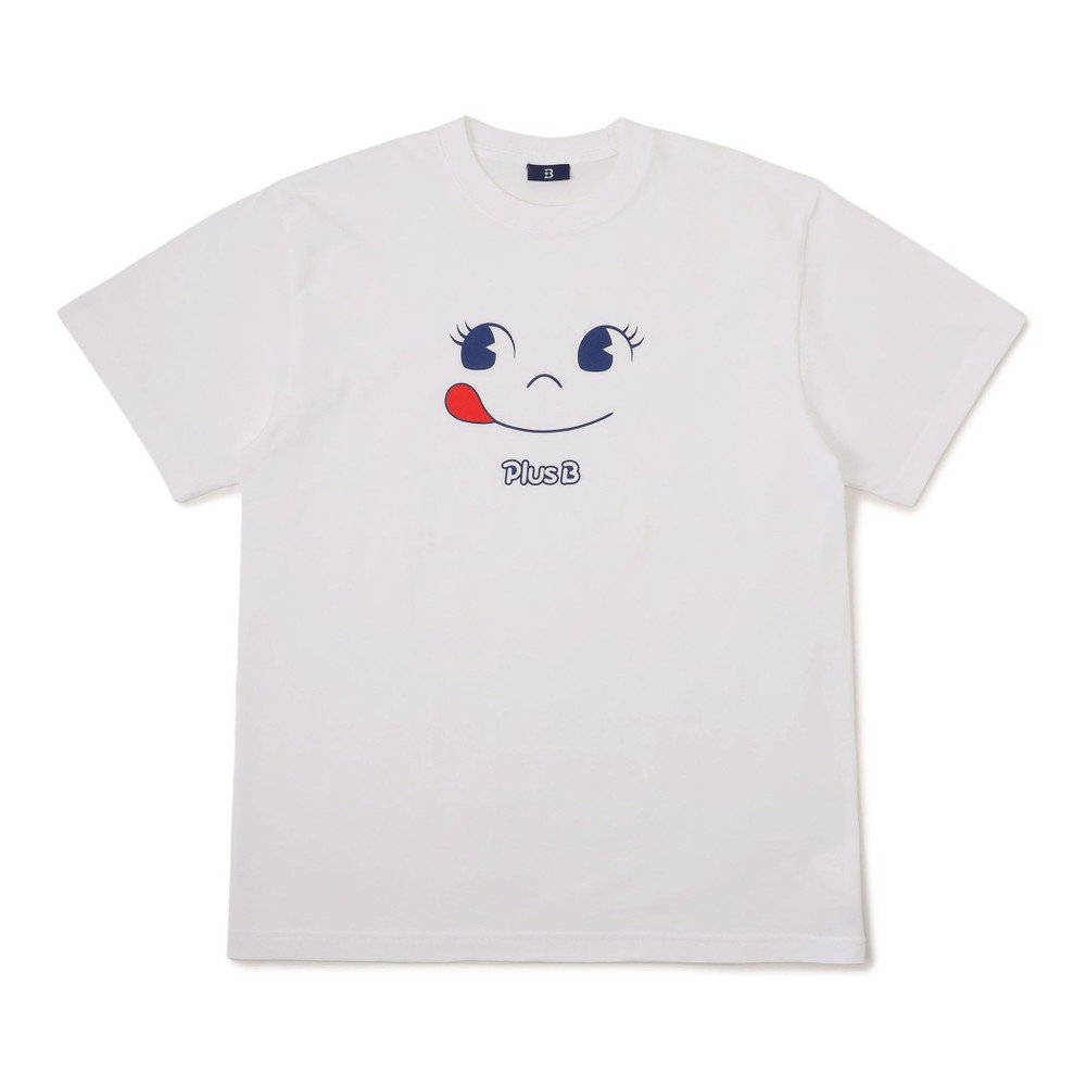 BEAMS ペコちゃん Ｔシャツ M ペコちゃんやミルキーをプリント「不二家×ビームスT×フラグスタフ