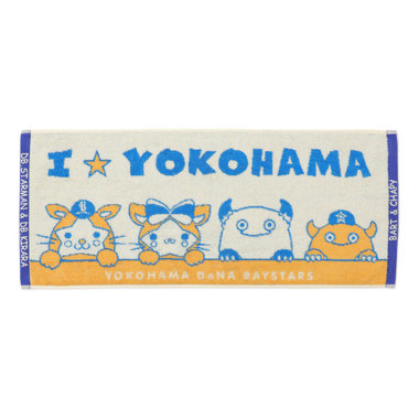 マスコットジャガードフェイスタオル/DB.スターマン＆DB.キララ＆BART＆CHAPY