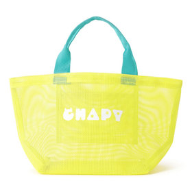 マスコットメッシュ舟型バッグ/イエロー/CHAPY