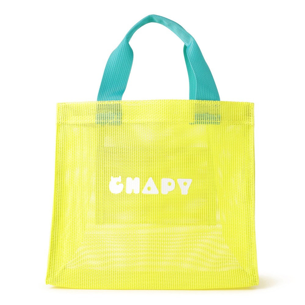 マスコットメッシュ箱型バッグ/イエロー/CHAPY（ydb4573676030771