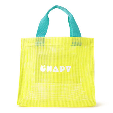 マスコットメッシュ箱型バッグ/イエロー/CHAPY