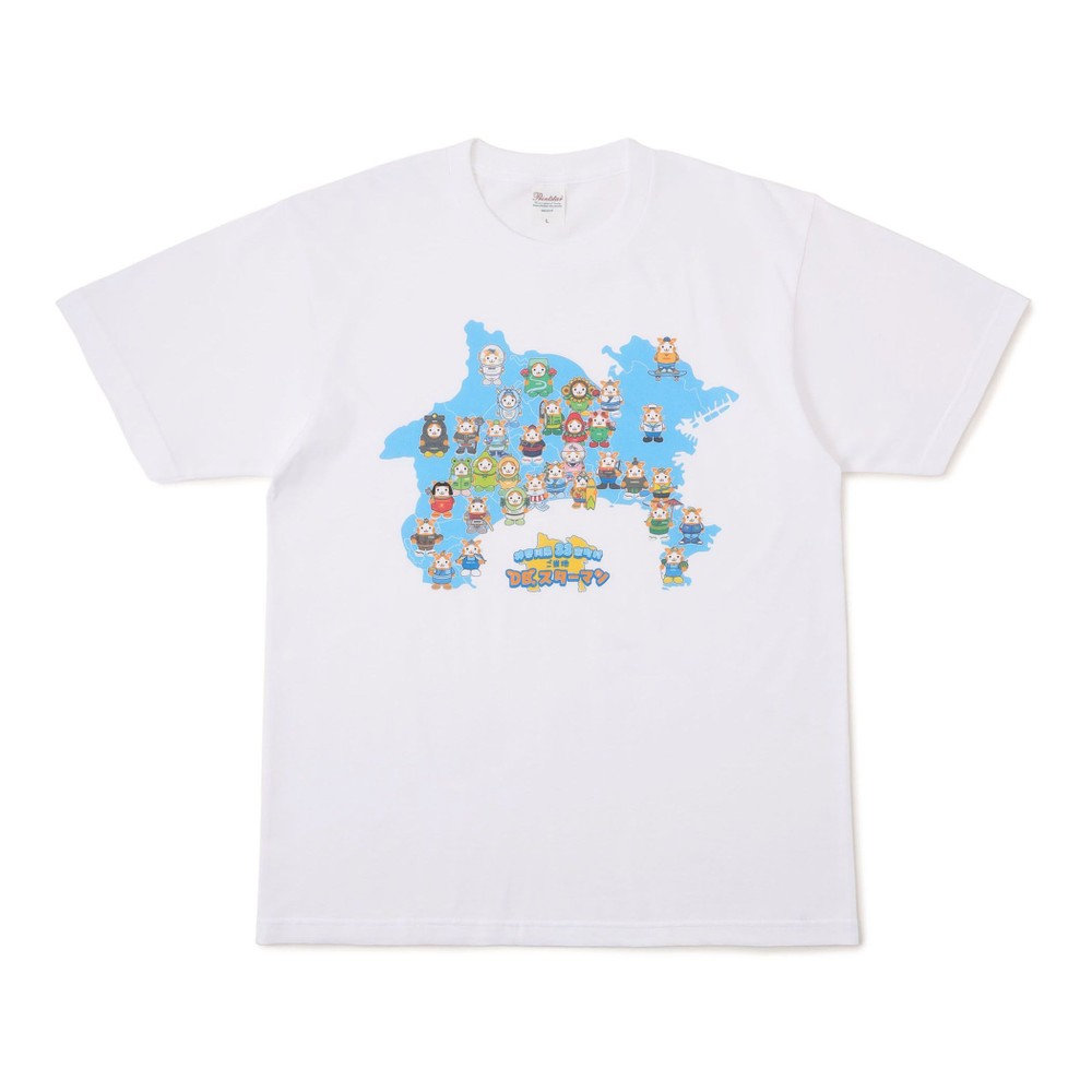 横浜DeNAベイスターズ 15th ANNIVERSARY/ご当地スターマン/神奈川地図T