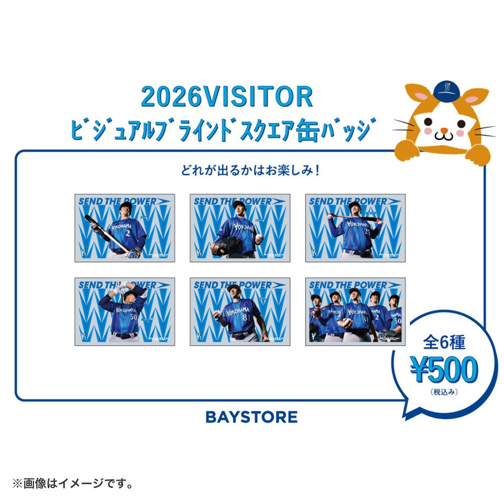 2026 VISITORビジュアル/ブラインドスクエア缶バッジ