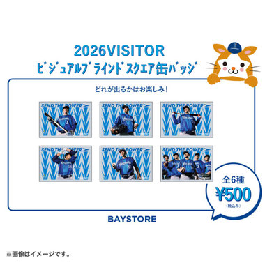 2026 VISITORビジュアル/ブラインドスクエア缶バッジ