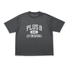 【+B】/カレッジメッシュTシャツ