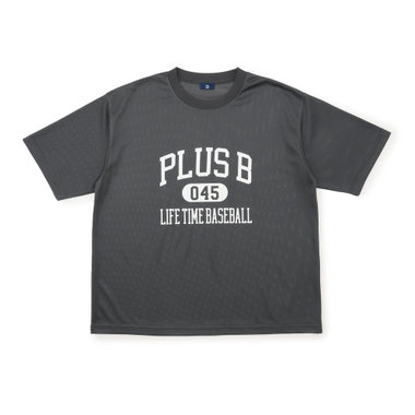 【+B】/カレッジメッシュTシャツ