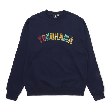 刺繍スウェットクルー/YOKOHAMA