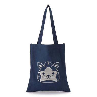 マスコット刺繍デニムトート/DB.スターマン