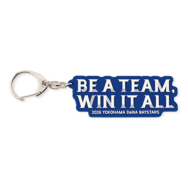 2026シーズンスローガン/BE A TEAM, WIN IT ALL/ラバーキーホルダー