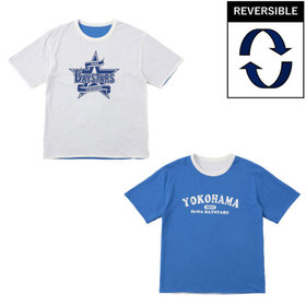 リバーシブルTシャツ/ホワイト＆ブルー