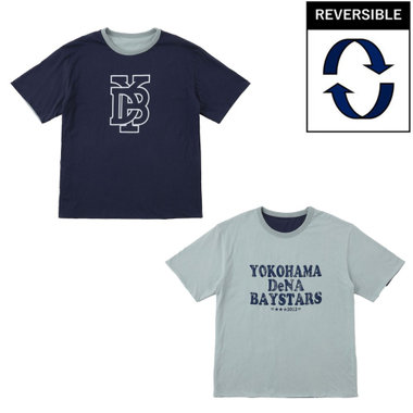 リバーシブルTシャツ/グレー＆ネイビー