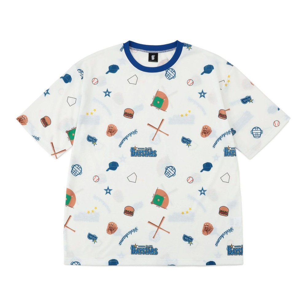 KNOSIS タイダイ柄 ベースボール Tシャツ ベースボールモチーフ総柄Tシャツ（ydb4573676172334）|商品詳細