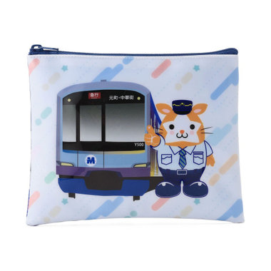 横浜DeNAベイスターズ×横浜高速鉄道/ご当地スターマン/クリアポーチ