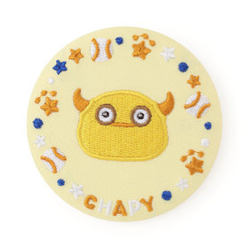 マスコット刺繍缶バッジ/CHAPY