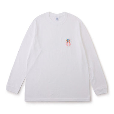 野球ボール刺繍/ロングスリーブTシャツ/DB.キララ