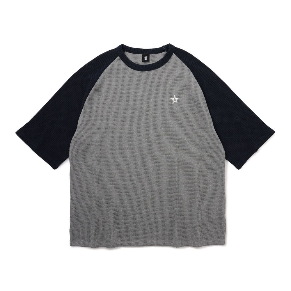 Bibiy. グレー Tシャツ 星型刺繍 新品　正規品 STAR刺繍/サーマルTシャツ（ydb4582618626835）|商品詳細