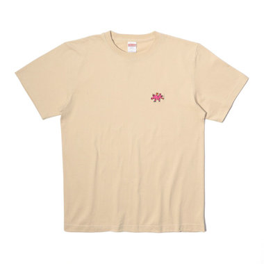 【+B】/The Greatest MONSTER 9/BUNRETSUN/刺繍Tシャツ, ベージュ, S