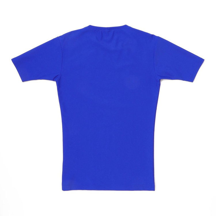 半袖丸首アンダーシャツ/Bシンボル, ブルー, M