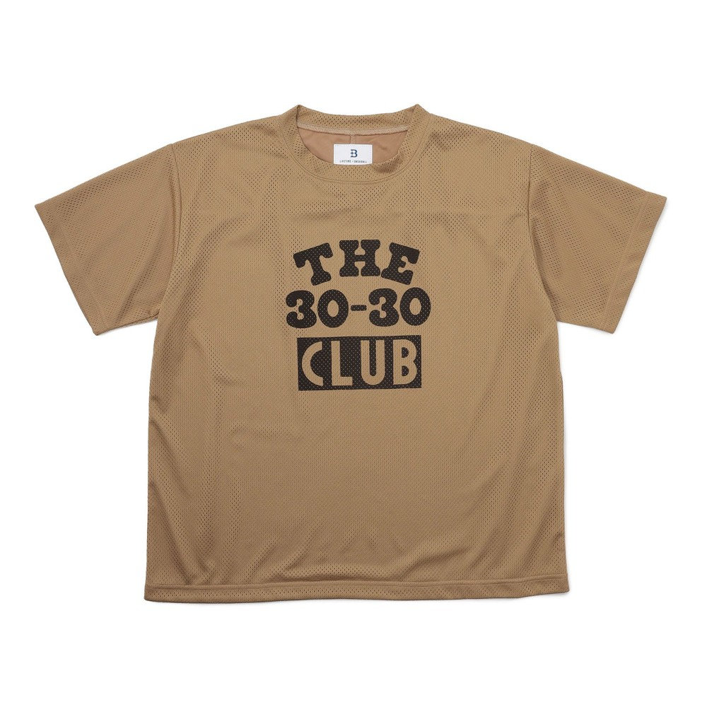 【+B】/30-30 CLUB/メッシュTシャツ, ベージュ, M