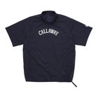 Callaway/ナイロン半袖プルオーバー/ネイビー