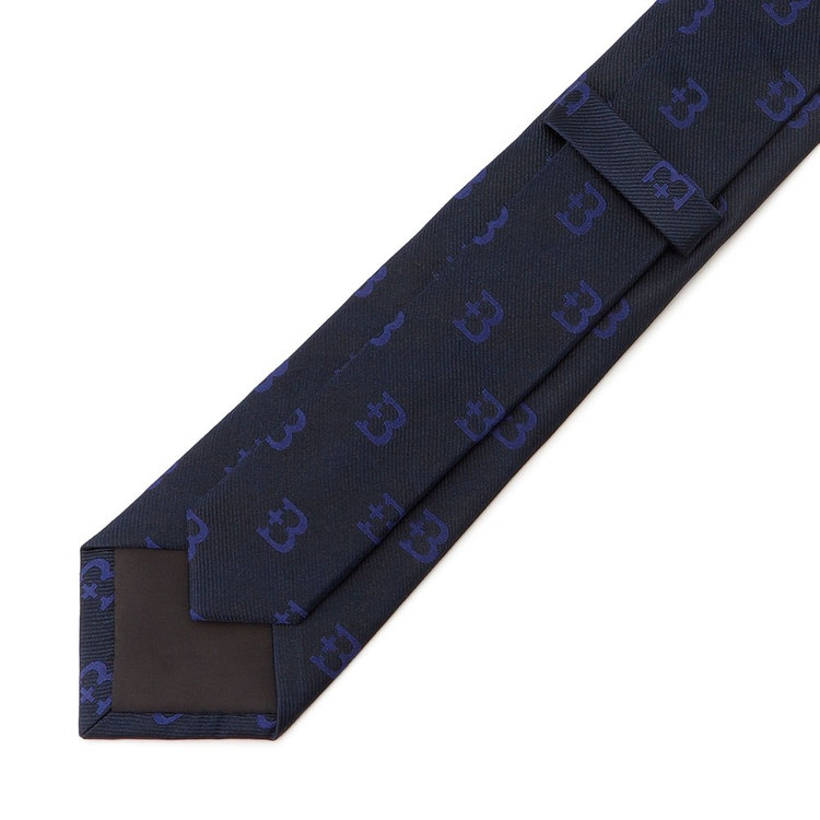 B】/シルクネクタイ/+Bロゴ/ネイビー（ydb4582618825924）|商品