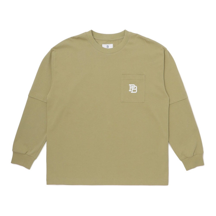 B】/フェイクレイヤードロングTシャツ（ydb4582618829793）|商品