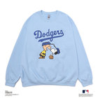 【+B】/PEANUTS/スウェットクルー/DODGERS