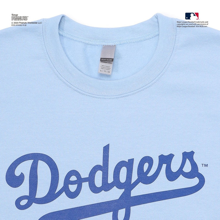 B】/PEANUTS/スウェットクルー/DODGERS（ydb4582618864718