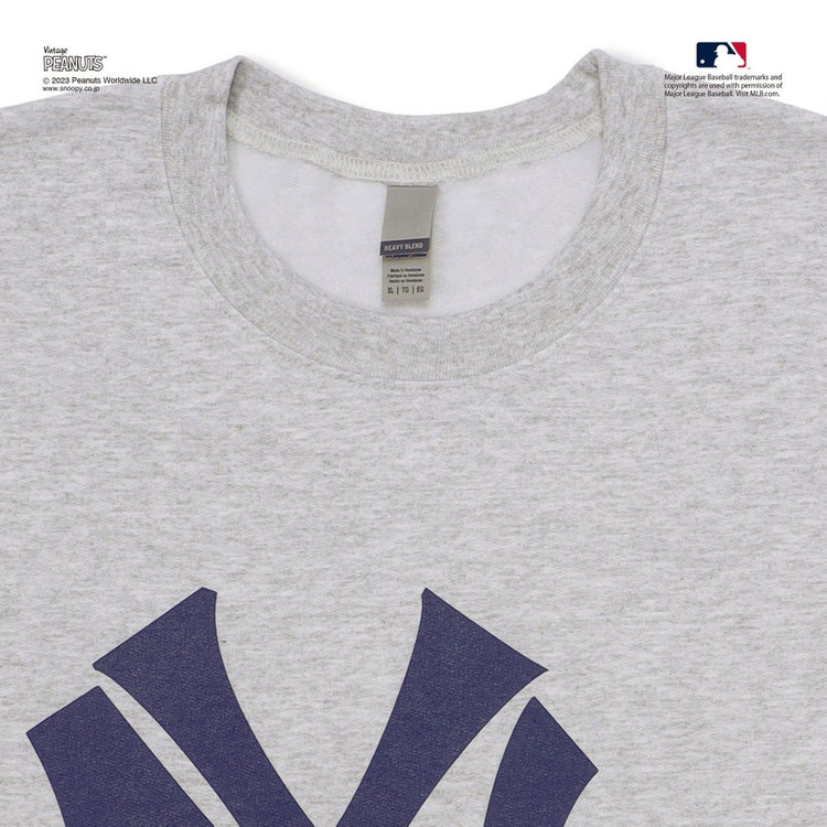 B】/PEANUTS/スウェットクルー/YANKEES（ydb4582618864954