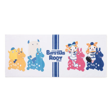 横浜DeNAベイスターズ×RODY/フェイスタオル/DB.スターマン＆DB.キララ＆BART＆CHAPY