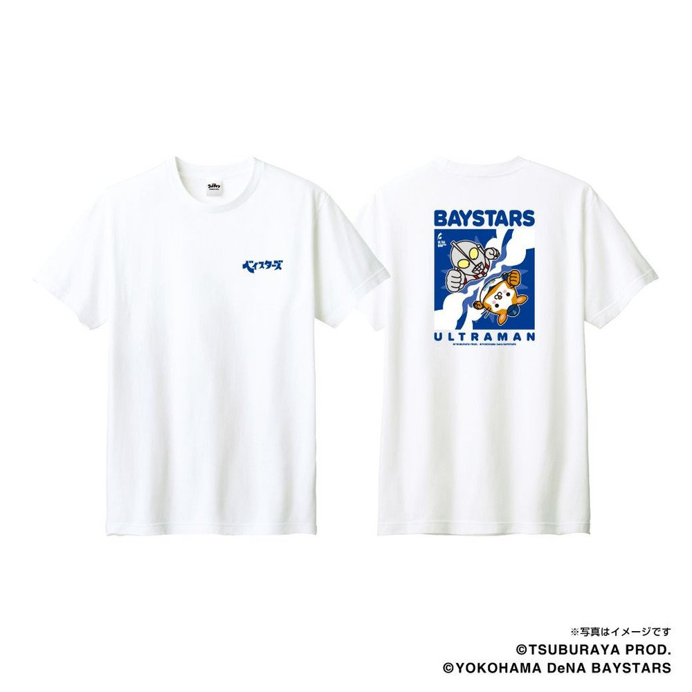 横浜DeNAベイスターズ×ウルトラマン/Tシャツ/デフォルメ/DB.スターマン, ホワイト, S