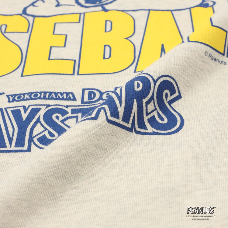 上品コーデはコレで安心！ 横浜DeNAベイスターズ×SNOOPY/トレーナー（ydb4582748061773 応援グッズ