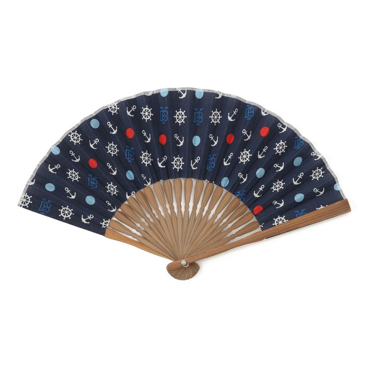 半額以下で買えるクーポン特集 てぬぐい扇子/マリン（ydb4947109954161）|商品詳細|BAYSTORE ONLINE 服＆ファッション小物