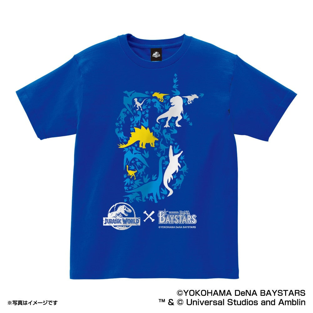 横浜DeNAベイスターズ×JURASSIC WORLD/ロゴ/Tシャツ, カラー展開なし, L