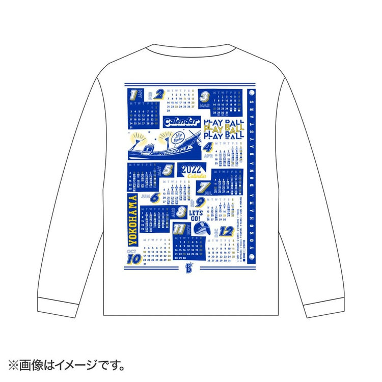 22 オフィシャルカレンダー プリント ロングスリーブtシャツ 商品詳細 Baystore Online