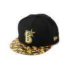 NEW ERA_5950キャップ/バイザーステッカー/BLACK×GOLD